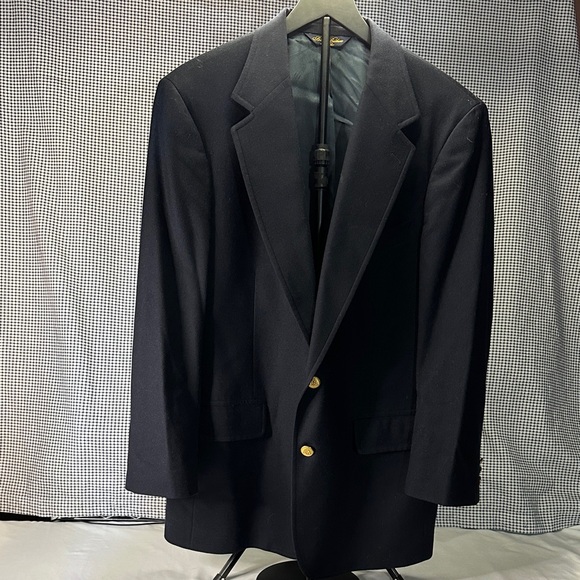 Brooks Brothers Navy Blazer with Gold Buttons